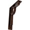 Ekena Millwork Maria Wrought Iron Bracket, (Triple center brace), Antiqued Copper 2"W x 7 1/2"D x 10"H BKTM02X07X10TMAACO - alternate 1